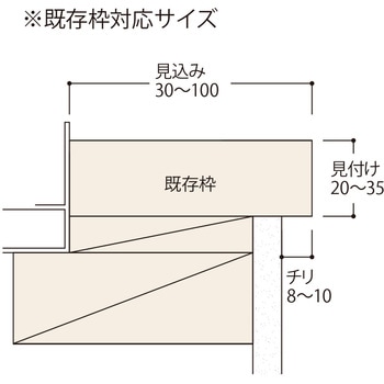 居室窓枠カバー100 フクビ化学