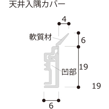 天井入隅カバー フクビ化学