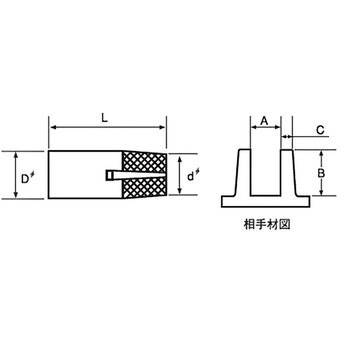 ダッヂインサート(スタンダード)SD(黄銅(カドミレス)/生地)(小箱) 東海物産