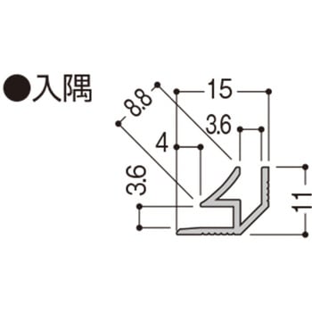 ウォーリアW-DP用部材 入隅 フクビ化学