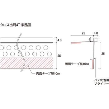 クロス出隅4T フクビ化学
