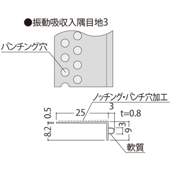 振動吸収入隅目地3 フクビ化学