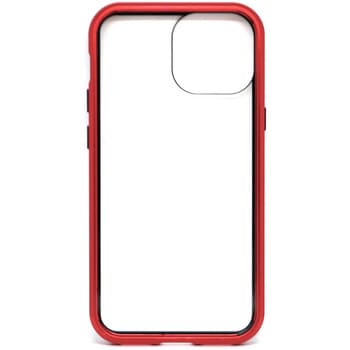 IPHONE 13ProMax 背面クリアガラス+耐衝撃アルミバンパー背面ケース エアージェイ