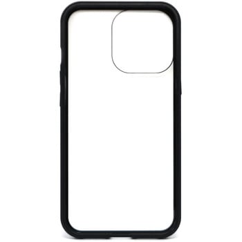 IPHONE 13ProMax 背面クリアガラス+耐衝撃アルミバンパー背面ケース エアージェイ