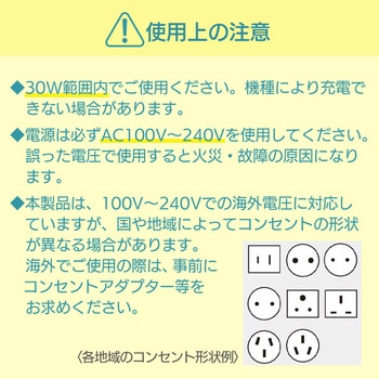 コンパクトなのに超急速充電PD30W対応Type-C ACアダプター エアージェイ