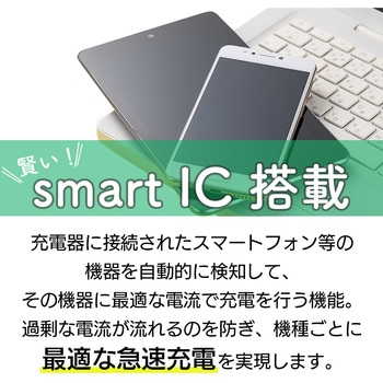 2台同時で超急速充電ンPD45W対応 Type-C2ポートACアダプター エアージェイ