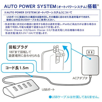 USB電源延長ポート 8A TOPLAND