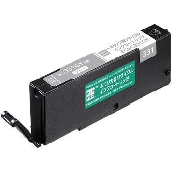 リサイクルインク キヤノン対応 BCI-331GY エコリカ