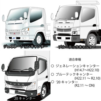 572335 ステップカバー R/L ふそう2tキャンター標準車用 1セット JET