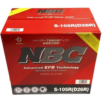 S-105R(D26R) �A�C�h�����O�X�g�b�v�ԑΉ� NBC CALCIUM PREMIUM BATTERY NBC 44825106