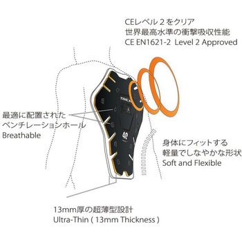 TAICHI CE(LV2)バックプロテクター RSタイチ