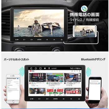 ディスプレイオーディオ S8シリーズ 2din タッチパネル ATOTO