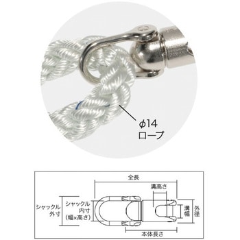 通線用より戻し ジェフコム(DENSAN) ケーブルグリップ 【通販モノタロウ】