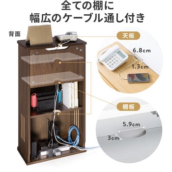 ケーブル&タップ収納ボックス サンワダイレクト