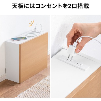 ケーブル&タップ収納ボックス サンワダイレクト