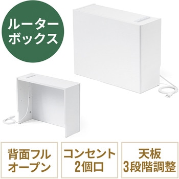 ケーブル&タップ収納ボックス サンワダイレクト