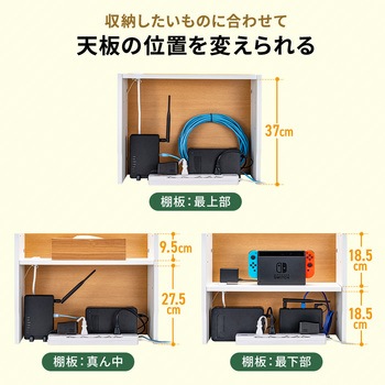 ケーブル&タップ収納ボックス サンワダイレクト