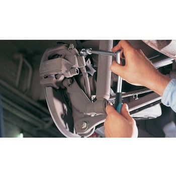 ブレーキキャリパースクリュードライバーソケット差込9．5mm フレキシブル - ハゼット