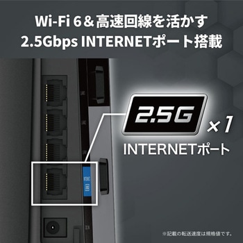 無線LAN親機11ax/ac/n/a/g/b 4803+1147Mbps BUFFALO(バッファロー)