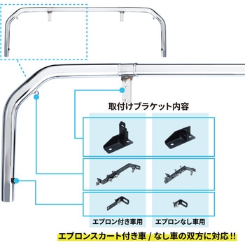 ふそう大型’17スーパーグレート パイプバンパー3点セット JET INOUE(ジェットイノウエ)