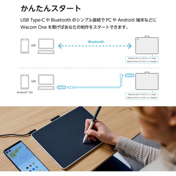 CTC6110WLW0D Wacom One M/ペンタブレット 1台 wacom(ワコム) 【通販