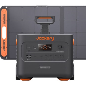 JE-2000C+JS-200A Jackery Generator2000Plus 200Wソーラーパネル1枚