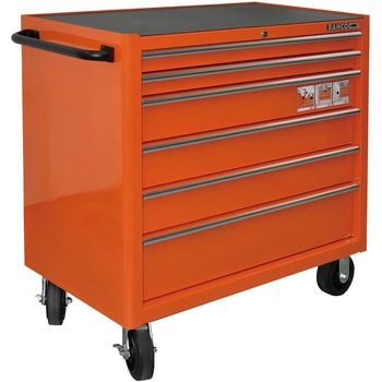 6段引き出し ロールキャブ ゴムマット仕様天板 BAHCO(バーコ)