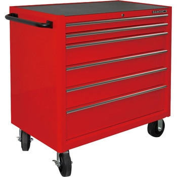 6段引き出し ロールキャブ ゴムマット仕様天板 BAHCO(バーコ)