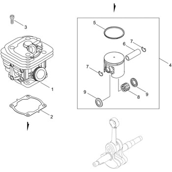 シリンダ・ピストン部品E2235S-S 新ダイワ