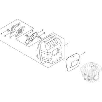 マフラ部品E2235S-S 新ダイワ