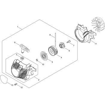 リコイルスタータ部品E2235S-S 新ダイワ