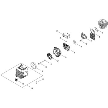 エアクリーナ・キャブレタ部品RM3025-2TD 新ダイワ