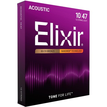 アコースティックギター弦 12弦 ライト NANOWEB Elixir(エリクサー)