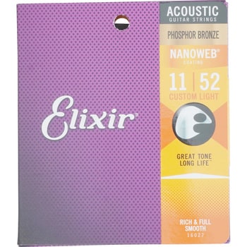 新品　Elixir エリクサー アコースティックギター弦 カスタムライト