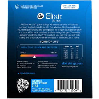 エレキギター弦 2パックセット スーパーライト POLYWEB Elixir(エリクサー)