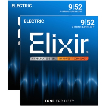 エレキギター弦 2パックセット スーパーライト NANOWEB Elixir(エリクサー)