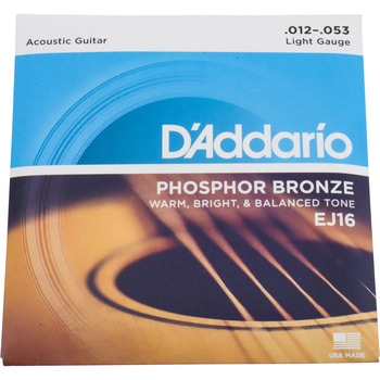 アコ弦EJ16  Light 012-053 D'Addario