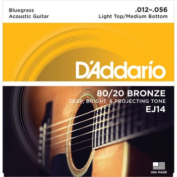 アコ弦EJ14 BLGrass:LTop/MBtm 012-056 D'Addario