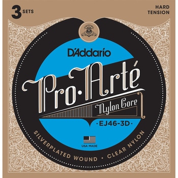 クラシック弦EJ46-3D  Silver/Clear/Hard D'Addario