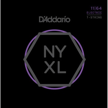 エレキギター弦 NYXL1164 Medium 7string 11-64 D'Addario