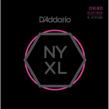 エレキギター弦 NYXL0980 S.Light 8string 09-80 D'Addario