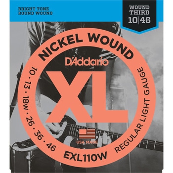 エレキギター弦 EXL110W  R.Light W.3rd 010-046 D'Addario
