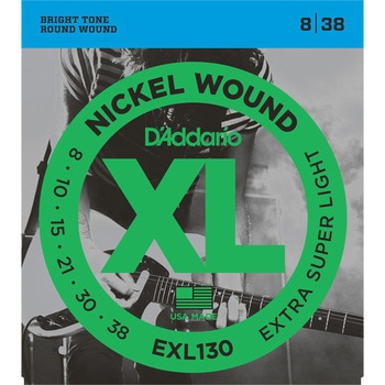 エレキギター弦 EXL130  Ex-S.Light 008-038 D'Addario