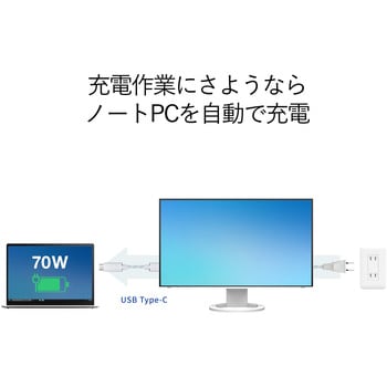 EV2495-BK 24.1型液晶モニター FlexScan EV2495 (WUXGA/USB Type-C， HDMI， DP/5年保証) EIZO  スピーカー(音声)1.0 W + 1.0 W パネル駆動方式IPS ブラック - 【通販モノタロウ】