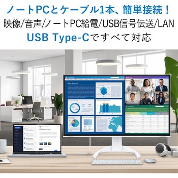 31.5型液晶モニター FlexScan EV3240X (4K/USB Type-C， HDMI， DP/5年保証) EIZO