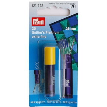 prym プリム プレミアムキルト針 26mm細 マグネットケース付き イエロー プリム(Prym)