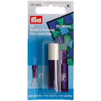 prym プリム プレミアムキルト針 各サイズ5本 マグネットケース付き ホワイト プリム(Prym)