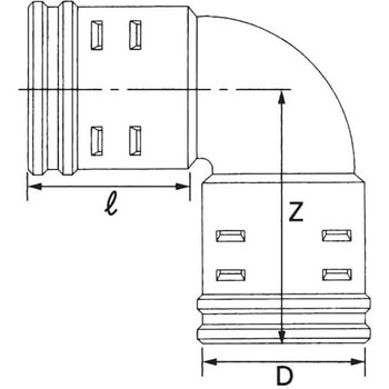 バイドレーンダブル管エルボ 東洋化工