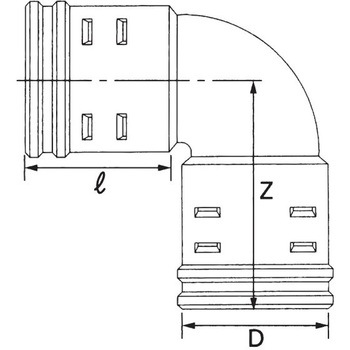 バイドレーンダブル管エルボ 東洋化工