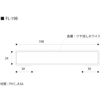 樹脂開口枠 UB枠 FLタイプ 3方枠セット フクビ化学
